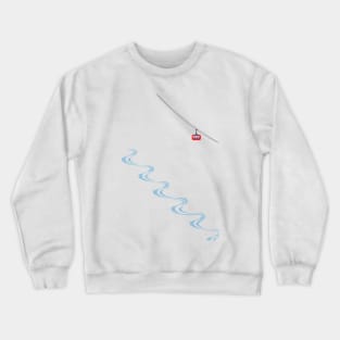 Cable car and backcountry ski Crewneck Sweatshirt